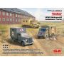 ICM 1/35 'Sankas' WWII Wehrmacht Ambulance Trucks